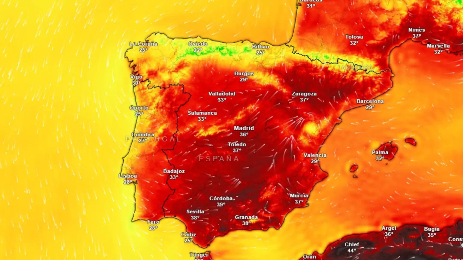 Ocho comunidades de España en alerta por calor extremo este fin de semana Ocho comunidades de España en alerta por calor extremo este fin de semana