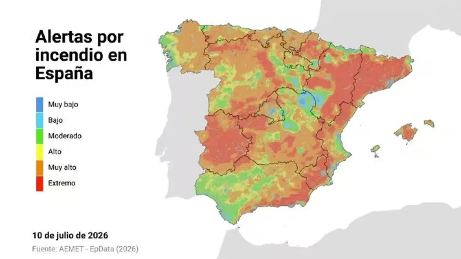 Herramienta permite consultar el riesgo de incendios forestales por localidad en España Herramienta permite consultar el riesgo de incendios forestales por localidad en España