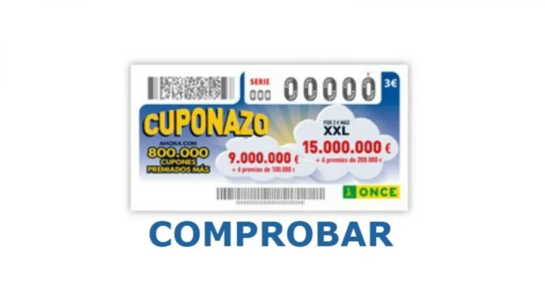 El Cuponazo ONCE del 17 de julio de 2026 premia al número 69323 de la serie 124
