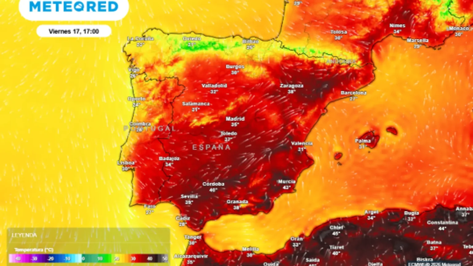 España enfrentará calor extremo de hasta 43 grados y tormentas intensas por entrada de aire del Sáhara España enfrentará calor extremo de hasta 43 grados y tormentas intensas por entrada de aire del Sáhara