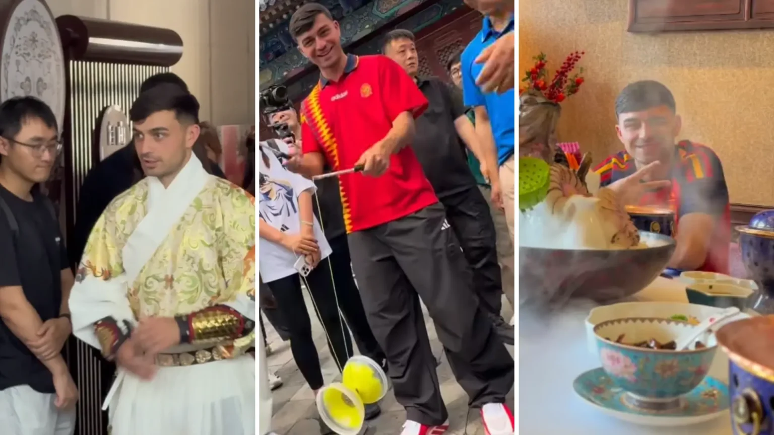 Pedri disfruta vacaciones en China junto a su familia tras ganar el Mundial Pedri disfruta vacaciones en China junto a su familia tras ganar el Mundial