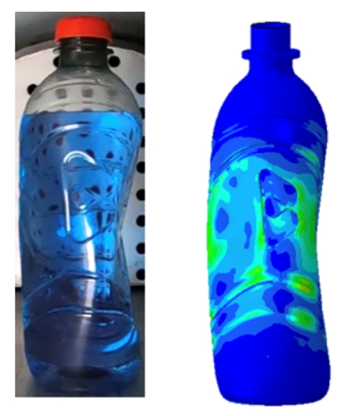 Nueva metodología predice la deformación de botellas de PET causada por cambios de altitud Nueva metodología predice la deformación de botellas de PET causada por cambios de altitud