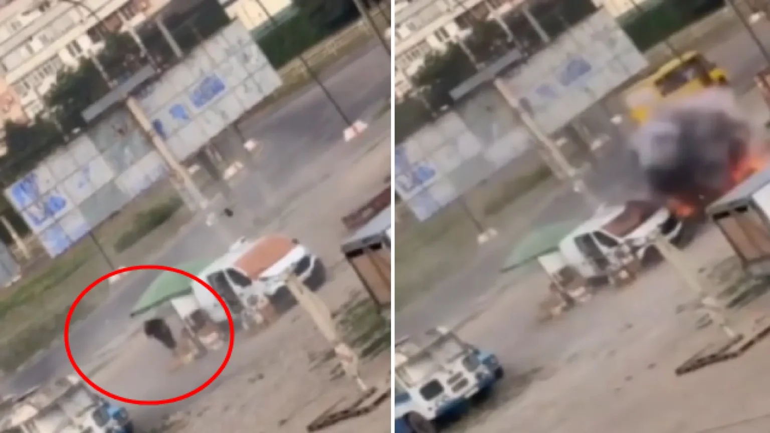 Vendedor ambulante ucraniano sobrevive a persecución con dron ruso en mercado de Jersón